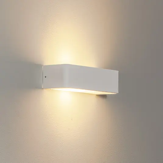 Kedvezmény Atrato fali világítás, fehér, acél, szélesség 35 cm
