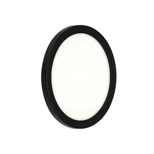 Szuper akció LED panel Frankfurt, kerek, Ø 21 cm, IP44, fekete