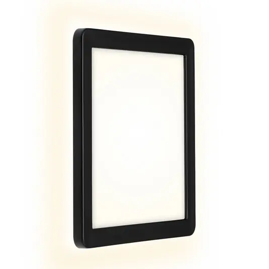 Nézd meg most LED panel Frankfurt, szögletes 19x19cm IP44 fekete