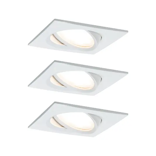 Paulmann Nova Plus 3-as LED spot szögletes, fehér Szuper ajánlat