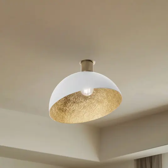Szuper akció Sfera mennyezeti világítás, Ø 35 cm, fehér/arany