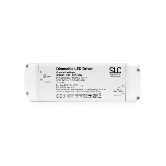 SLC Led vezérlő, 24 V, 50 W, dimmelhető (fázis-be-/kikapcsolás) Nézd meg most