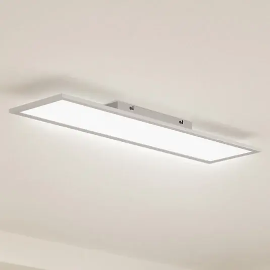Lindby LED panel Enhife, fehér, 80 x 20 cm, fém, 4.000 K Újdonság