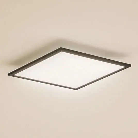 Vásárlói kedvenc Lindby LED panel Enhife, fekete, 40 x 40 cm, fém, 4,000K