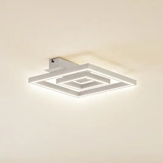 Akciós ár Lindby LED mennyezeti lámpa Madamo, fehér, 30 cm, 3000K