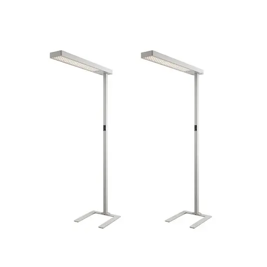 Arcchio LED irodai állólámpa Susi, 2 darabos szett, ezüst, érzékelő, CCT Újdonság