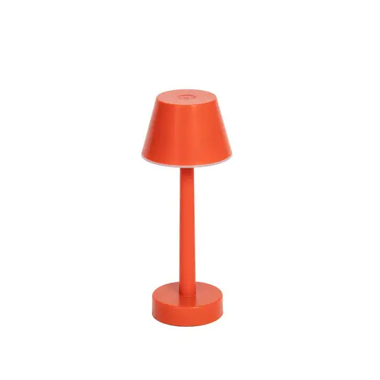 Ajánlat Lindby LED-es újratölthető lámpa Gaja, piros, USB, IP44, RGBW, dimmelhető