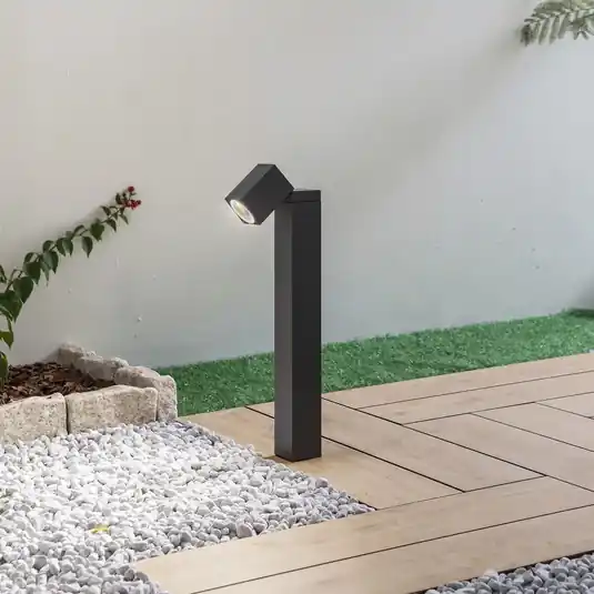 Utolsó esély Lindby állólámpa Othil, 50 cm magas, antracit, fém