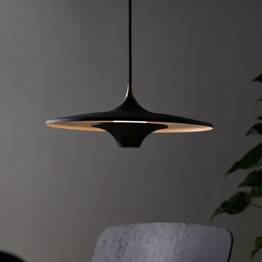 LOOM DESIGN LED lógó világítás Moja, Ø 35 cm, fekete Akció