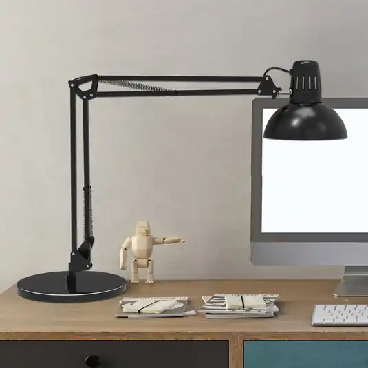 MAULstudy irodai világítás, fekete, 49 cm, állvánnyal Biztonságos vásárlás