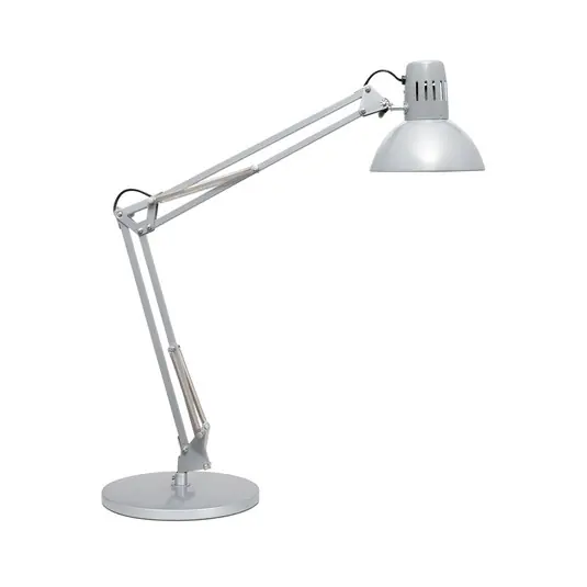 Szuper ajánlat MAULstudy irodai világítás, ezüst színű, 49 cm, állvánnyal