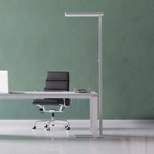 LED álló lámpa MAULjaval, ezüst színű, 196 cm, dimmelhető talpazattal Szuper ajánlat