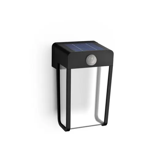 Népszerű Philips LED fali világítás Shroud, fekete/átlátszó, érzékelővel