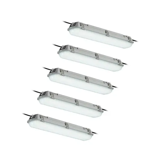 Vedd meg online Arcchio Rao LED-es nedvességálló lámpatest, hossza 61,8 cm, 5 darabos készlet