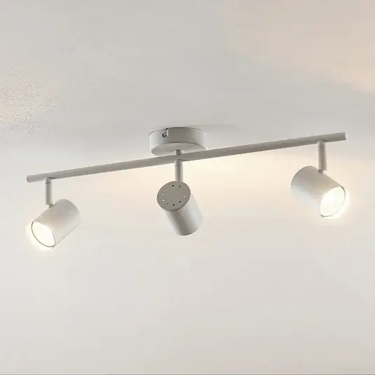 Lindby mennyezeti spotlámpa Jorell, fehér, 55 cm, 3 lámpás, fém, GU10 Prémium