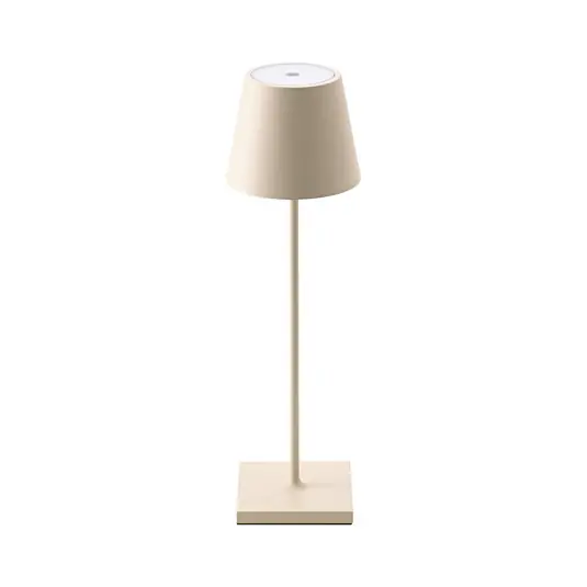 Nuindie LED-es újratölthető asztali lámpa, USB-C, bézs, IP54, Bestseller