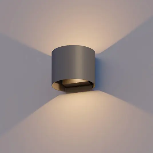 Vásárlói kedvenc Calex LED kültéri falilámpa ovális, fel/le, magasság 10 cm, antracit