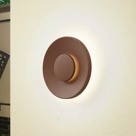 Lucande Kayana LED kültéri fali világítás, rozsdabarna, alumínium, 24 cm Ne maradj le