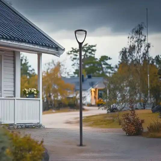 Lucande Filor LED kültéri világítás, fekete, alumínium, 250 cm Akció