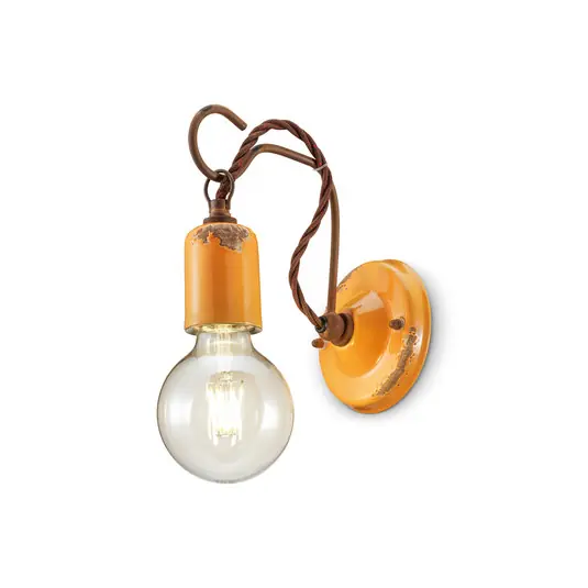 Legjobb ár C665 fali lámpa vintage stílusban, sárga