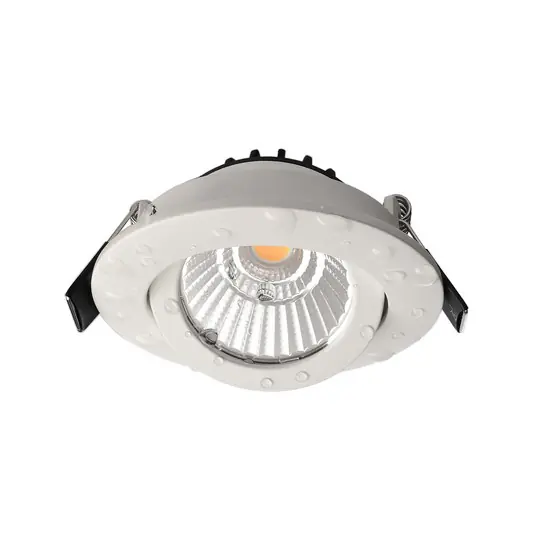 LED mennyezeti süllyesztett lámpa Dione, IP44, 3.000 K, fehér, dimmelhető Kiárusítás