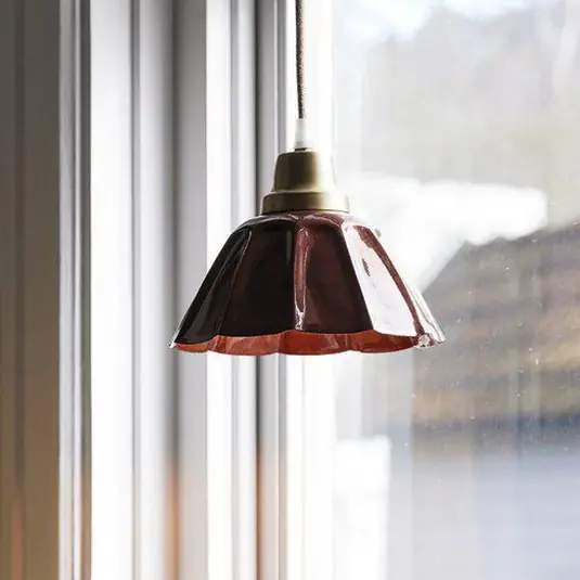 Szuper akció PR Home Ester lógó lámpa, terrakotta, Ø 17 cm, vas csatlakozó