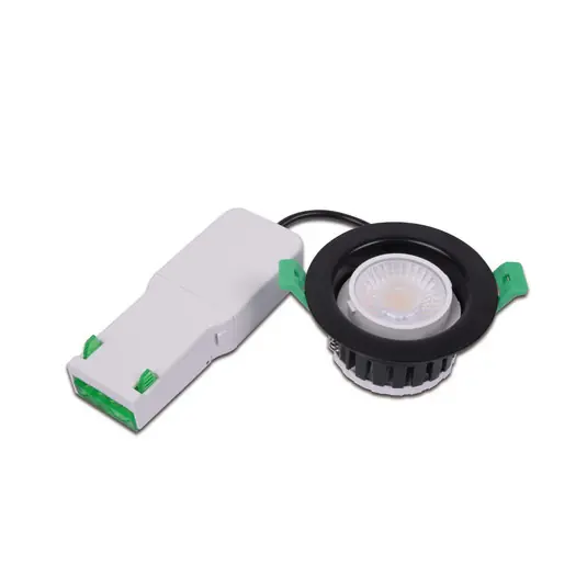 Gyors kiszállítás LED süllyesztett spotlámpa Eco R 68 rozsdamentes acél Ø 9 cm fém IP65 CCT