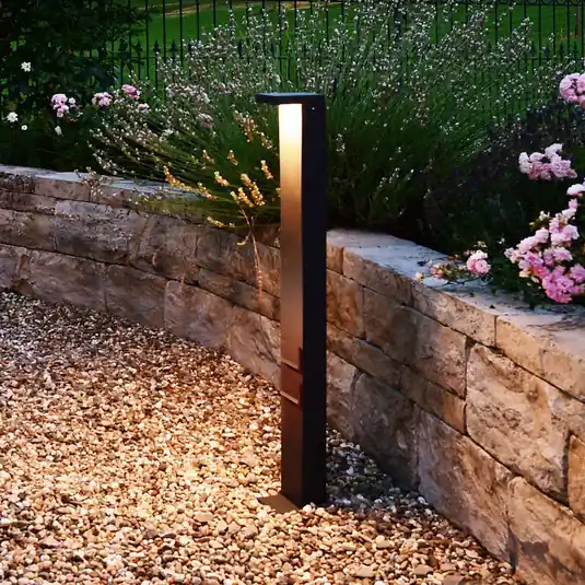 Lerna LED útvilágítás, magasság 100 cm, CCT, szürke, foglalat Gyors kiszállítás