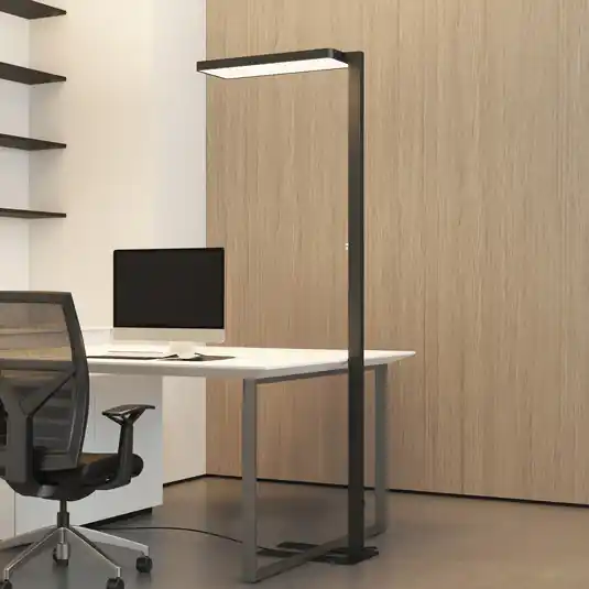 Olcsóbb Arcchio LED álló világítás Timon, 54W, fekete, magasság 195 cm