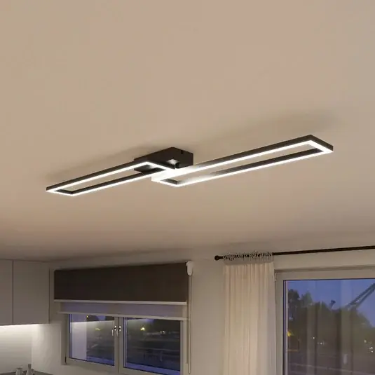 Müller Licht tint LED mennyezeti lámpa Ciso, RGB, CCT, fekete Vedd meg most