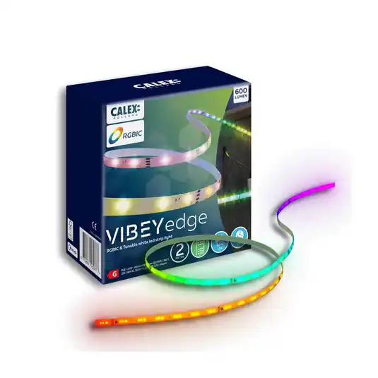 Kedvezmény Calex LED-Strip Vibey, hossza 2 m, dugó, távirányító, RGB, CCT