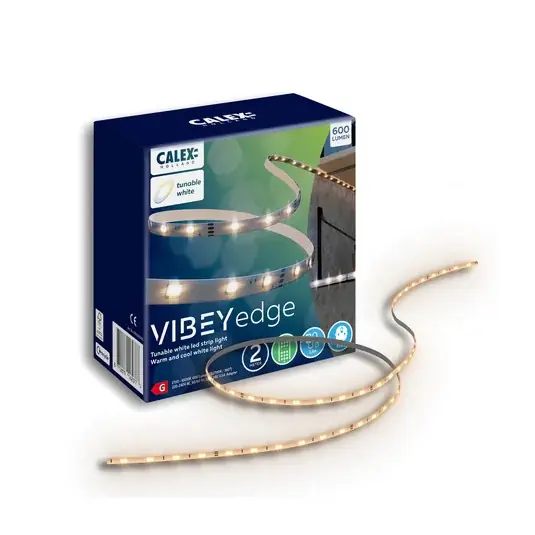 Ne maradj le Calex LED-Strip Vibey, hossza 2 m, dugó, távirányító, CCT