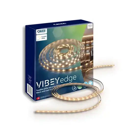 Calex LED-Strip Vibey, hossza 5 m, dugó, távirányító, CCT Bestseller