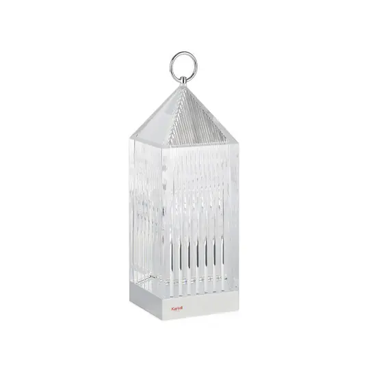 Akciós ár Kartell LED-es újratölthető asztali lámpa Lantern, kristály,