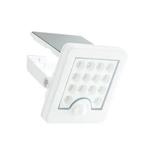 Expressz szállítás LED napelemes kültéri fali spotlámpa Luton Sensor, fehér, szélesség 13 cm