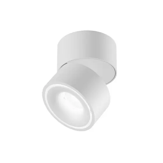 Egger LED mennyezeti spot Clippo, fehér/fehér, Ø 10 cm, DALI, DTW Árengedmény