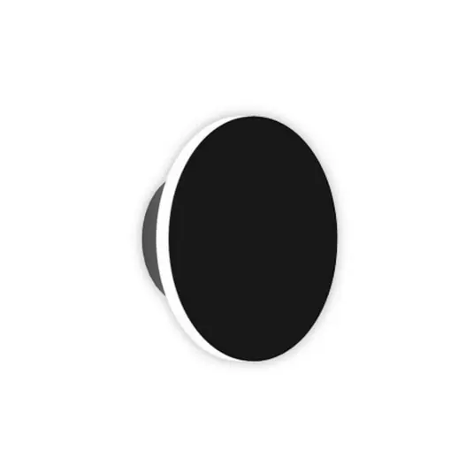 Biztonságos fizetés Egger DLS fali lámpa Orbit, fekete, Ø 12,5 cm, alumínium 2,700 K