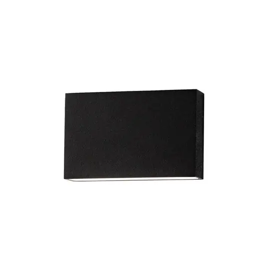 Egger DLS LED kültéri fali lámpa Flatbox fekete 11x7 cm alumínium 11x7 cm Biztonságos fizetés