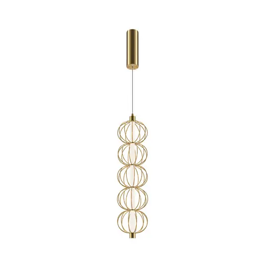 Maytoni LED függőlámpa Golden Cage, függőleges, Ø 13,9 cm Expressz szállítás