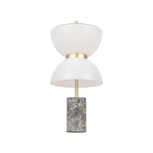 Vedd meg most Maytoni LED asztali lámpa Kyoto, szürke, magasság 46 cm, márvány