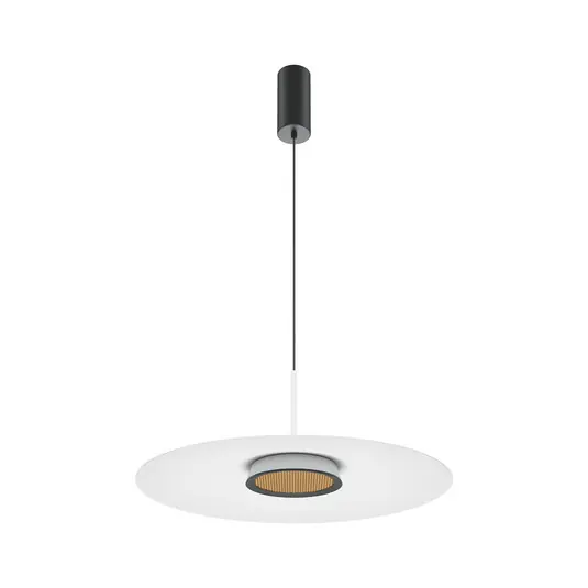 Maytoni LED-es függesztéklámpa El, Ø 50 cm, fehér, alumínium Azonnal elérhető