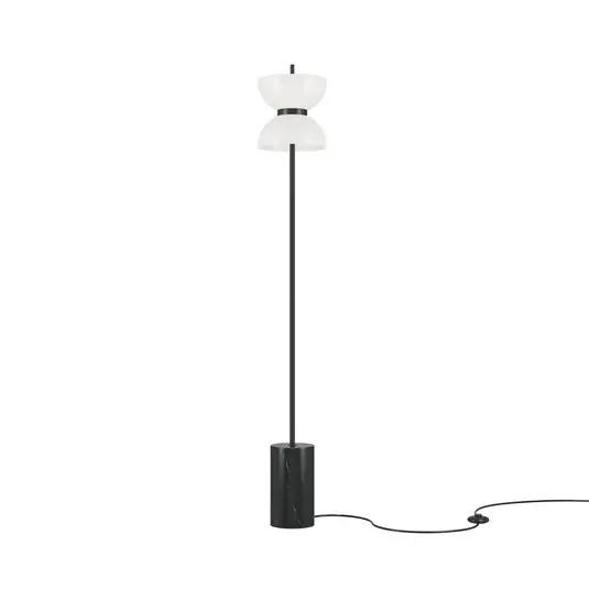 Alacsony ár Maytoni LED-es állólámpa Kyoto, fekete, magasság 145 cm, márvány