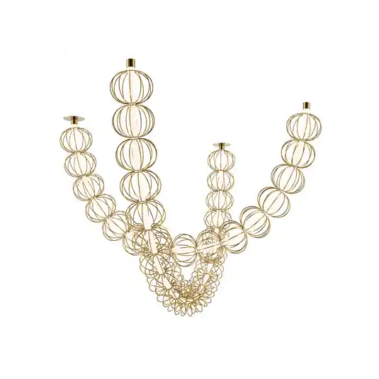 Különleges ajánlat Maytoni LED függőlámpa Golden Cage, 2 darab, magasság 84 cm