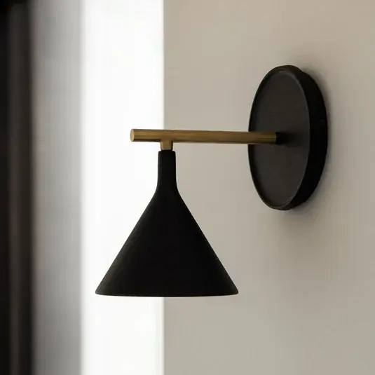 Audo LED fali világítás Cast Sconce, fekete, IP44, fényerőszabályozóval Exkluzív ajánlat