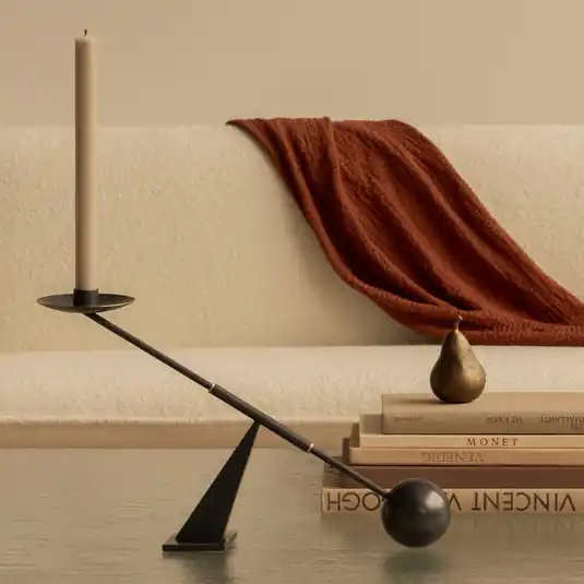 Kedvezményes ár Audo gyertyatartó Interconnect, bronz, magasság 26 cm