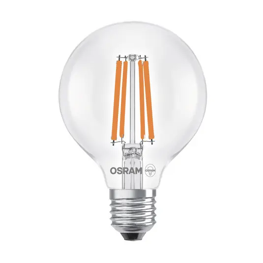 Végkiárusítás OSRAM LED izzó Globe G80 E27 2.2W izzószál 4,000K