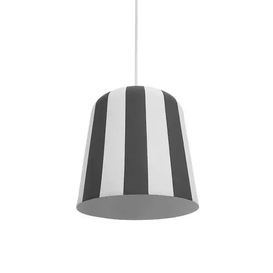 Dyberg Larsen függőlámpa Gry, szürke/fehér, Ø 20 cm, fém Gyors szállítás