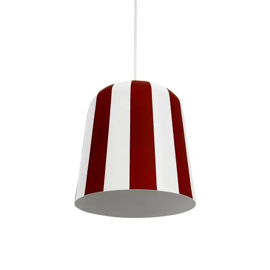 Bestseller Dyberg Larsen függőlámpa Gry, sötétvörös/fehér, Ø 20 cm