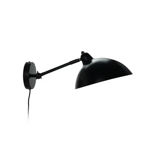 Bestseller Dyberg Larsen Futura fali lámpa, fekete, 40 W, kábel, fém