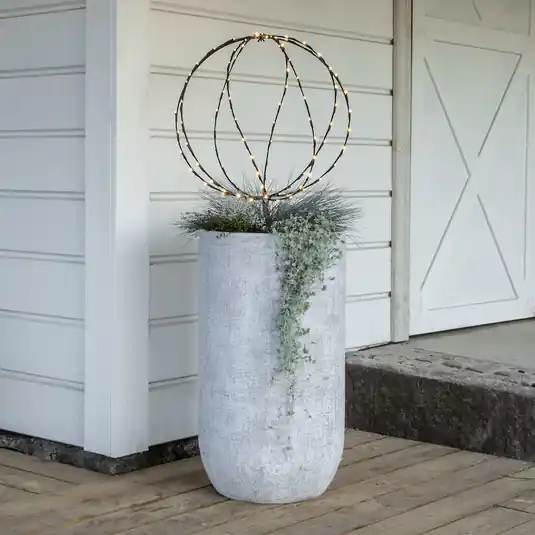 LED földi tüskés fény Gömb, Ø 50 cm, fekete fém elemmel Biztonságos vásárlás